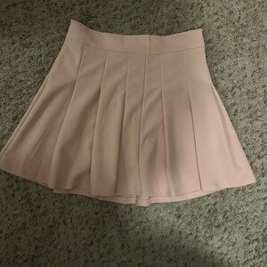 Francesca's Collections Pink Mini Skater Skirt